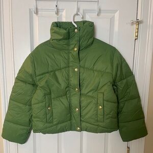 J. Crew Cropped Puffer Jacket